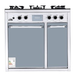 اجاق گاز طرح فر ۵شعله لایف مدل ۵۱۲ سفید