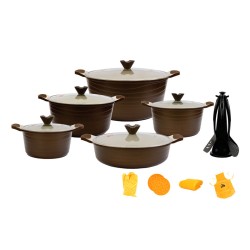 سرویس  قابلمه 23 پارچه قابلمه لایف مدل سولار نسکافه‌ای