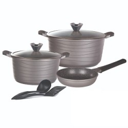 سرویس قابلمه- ۷پارچه -رنگ مشکی- مدل مارکو لایف