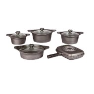 سرویس قابلمه چدن 10 پارچه بلانتون مدل BFA-GC1101 - رنگ رزگلد