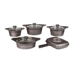 سرویس قابلمه چدن 10 پارچه بلانتون مدل BFA-GC1101 - رنگ رزگلد سرویس قابلمه چدن 10 پارچه بلانتون مدل BFA-GC1101 - رنگ رزگلد