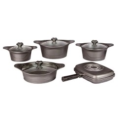 سرویس قابلمه چدن 10 پارچه بلانتون مدل GC1101 - رنگ طلایی سرویس قابلمه چدن 10 پارچه بلانتون مدل GC1101 - رنگ طلایی